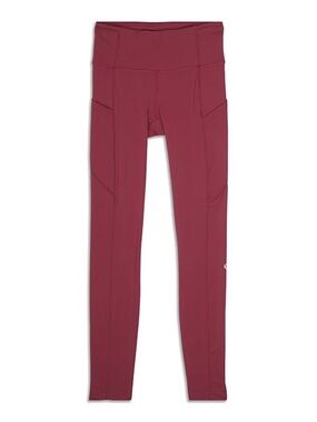 Lululemon fast and free High-Waist Mauve Leggings with Side Pockets size 2